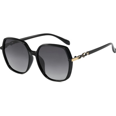 Techsuit Слънчеви очила Techsuit Polarized Sunglasses (5223) - дамски, поляризирани, класически ретро - Черен