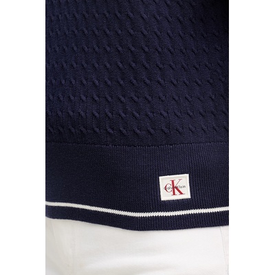 Calvin Klein Jeans тениска тип пулове с яка дамска (LV047F320G)
