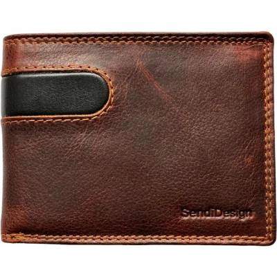 Sendi Design pánská kožená koňaková D-614 cognac