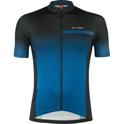 Löffler Мъжка фланелка с къс ръкав за колоездене Löffler Bike Jersey Full-Zip Coogan Mid Cycling jersey - Marin - размер 58 (EU) (056-3495-0517)