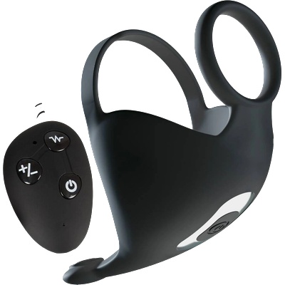 Rebel Cock ring with RC ball massager