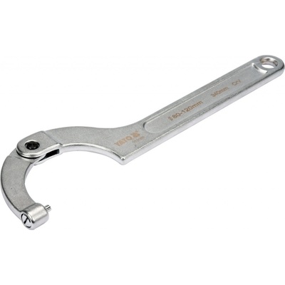 Yato Hákový klíč s čepem stavitelný 80-120mm YT-01678