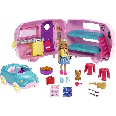 Mattel barbie Chelsea v karavanu FXG90
