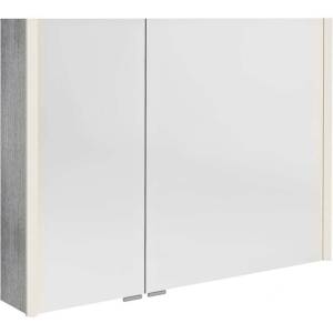 SAPHO Alix - Огледален шкаф с LED осветление 96x70x18 см, 2 врати, сребрист дъб AX196-0011 (AX196-0011)