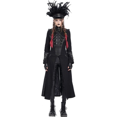 Devil Fashion kabát Punk Čierna