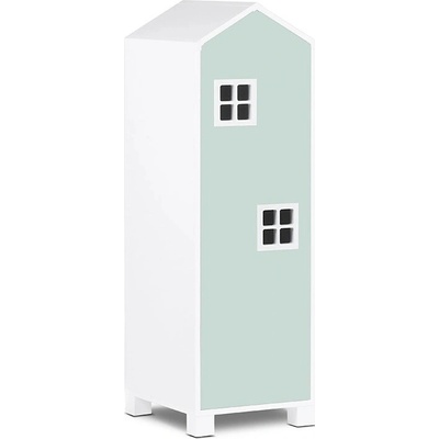 Vingo Dětská skříň domeček 126 cm mentolový