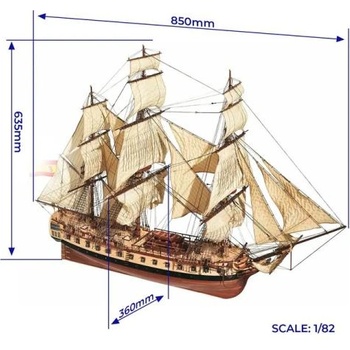 Occre Diana 1: 85 комплект