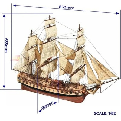 Occre Diana 1: 85 комплект