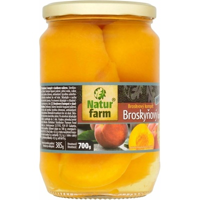 Natur Farm Prémium broskyňový kompót 700 g