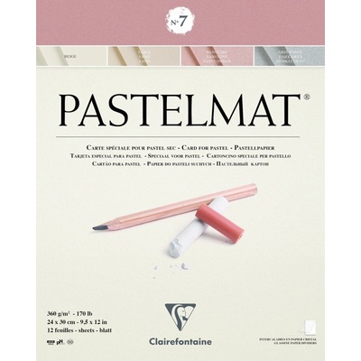 Clairefontaine Pastelmat Glued Pad N7 Skicár 24 x 30 cm 360 g