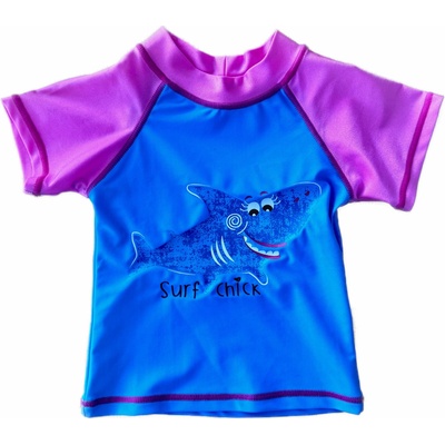 Plážové tričko SPF40 Surf chick 1 z biobavlny Hooligans Kids