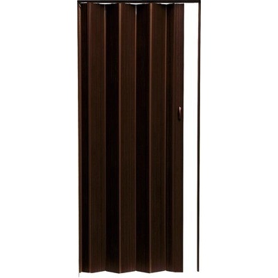 Zhrňovacie dvere Pioneer plné, 84 x 203 cm, tmavý orech