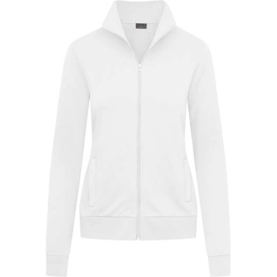 Promodoro 5295 / Дамски суитшърт с цип - бял l (40529500103)