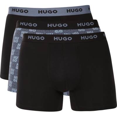 HUGO Комплект три - мъжки боксерки HUGO многоцветни HUGO | Cheren Siv Mnogotsveten | МЪЖЕ | XL