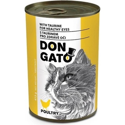 Don Gato pro kočku drůbeží 415 g