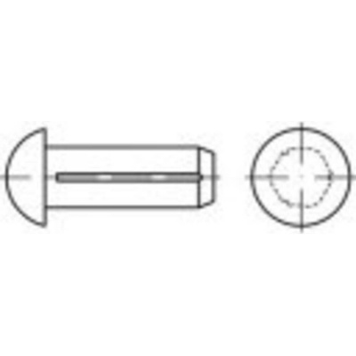 TOOLCRAFT TO-5451888 pologuľatý ryhovaný klinec 4 mm 500 ks
