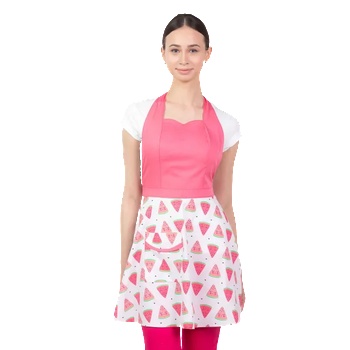 Martexd Цветна дамска престилка Watermelon за работа в кухня (M-053D-W)