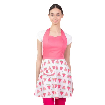 Martexd Цветна дамска престилка Watermelon за работа в кухня (M-053D-W)