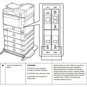 Epson C12C934491 WF-C879R/WF-C2XXXX Многофункционална факс платка (C12C934491)
