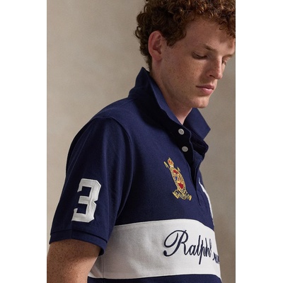 Памучна тениска с яка Polo Ralph Lauren (710P03953)