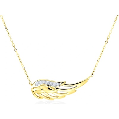 SAVICKI Колие с крила savicki: злато. диаманти