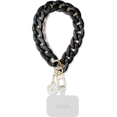 Guess Универсална връзка за телефон Guess Wrist Strap 4G Charm, черна (GUOUCBMC4MK)