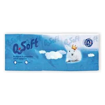 Q-Soft papierové vreckovky 4-vrstvové 10 x 10 ks