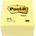 Post-it Classical adhesive blocks 636B, 76x76mm cube, 450 sheets, yellow (3M0311)
