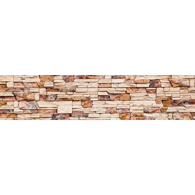 Dimex KI260-088 Samolepící fototapeta do kuchyně Stone wall rozměry 260 x 60 cm