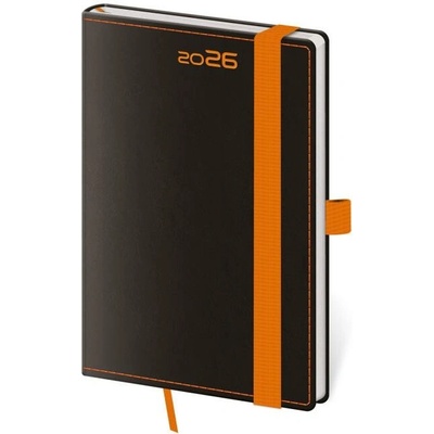 Helma A6 týždenný 2026 BLACK ORANGE