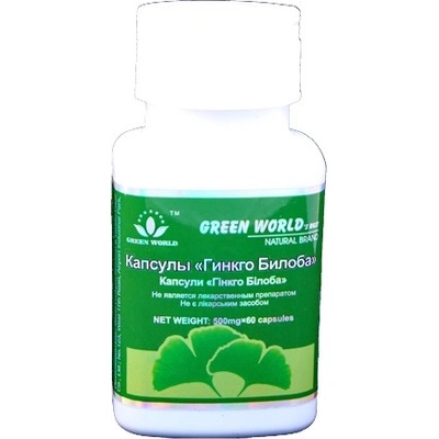 Green World Ginko Biloba 60 kapslí