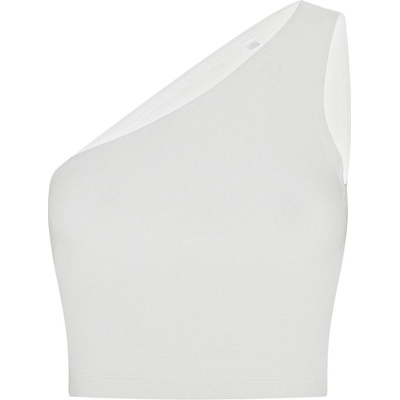 SF Skinnifit crop na jedno rameno Biela