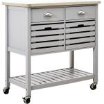 Premier Housewares Кухненски остров на колелца 46x86 cm Frankfurt - Premier Housewares (2406560)