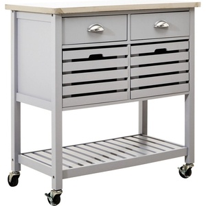 Premier Housewares Кухненски остров на колелца 46x86 cm Frankfurt - Premier Housewares (2406560)