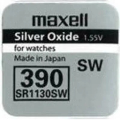 Maxell Бутонна батерия сребърна maxell sr1130 sw /ag10/ 389/390/ 1.55v (ml-bs-sr1130-sw)