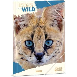 Ars Una Икони на дивата природа-Serval 25 (5503) A4 гумена папка 50215034 (50215034)
