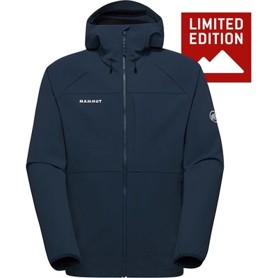 Mammut Мъжко софтшел яке Mammut Ultimate Comfort SO Hooded Jacket Exclusive Softshell jacket - Marine (003-3716-0111)