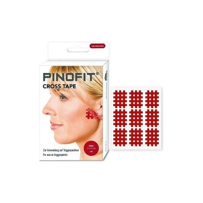 Pino Pinofit cross tape malý červený 2,7 cm x 2,1 cm 180 ks