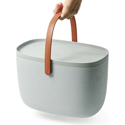 Qualy Design Úložný box Stogo 10378 7 l sivý