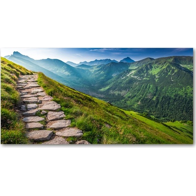 Foto obraz sklenený horizontálny Chodník v Tatrách 100x50 cm