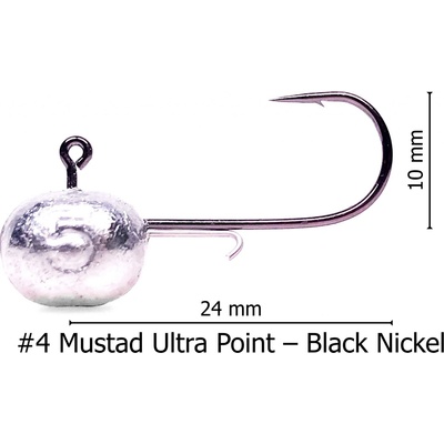 SMART ARCTIC FOX SAF Jigová hlava na okouny Mata-Mata vel.4 2g 5 ks