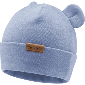 Sterntaler Детска зимна шапка (beanie) Sterntaler Kids' Beanie Ears Beanie - Samtblau - размер 47 cm (904-5008-0215)