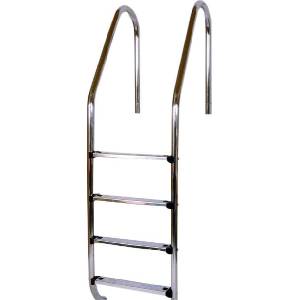Steinbach Wide stainless steel built-in pool ladder for 150 cm pool depth (018016)