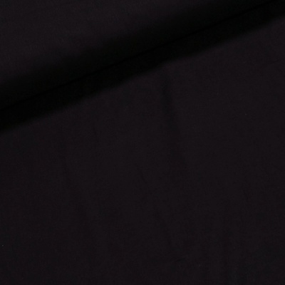 Režné bavlněné plátno REŽNÉ ANNA jemné, černé 100g/m2, š.140cm (látka v metráži)