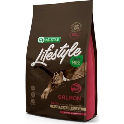 Nature´s Protection Cat Dry LifeStyle GF Senior Salmon 1,5 kg