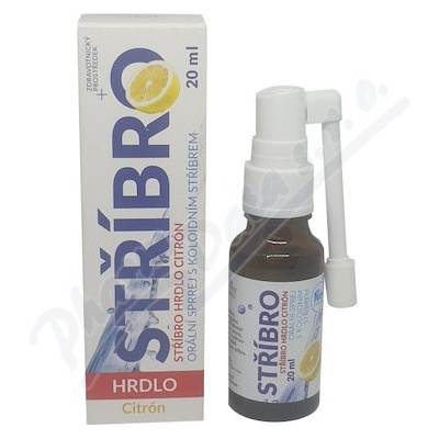 STŘÍBRO Hrdlo koloid.Ag10 orální sprej citron 20 ml