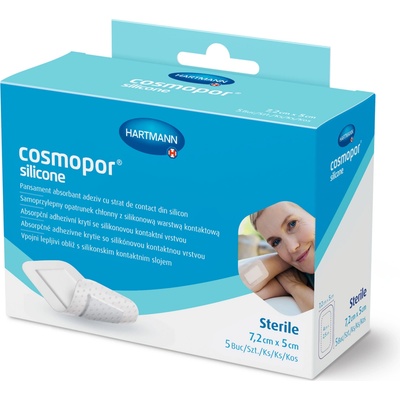 Cosmopor Silicone 7,2 x 5 cm 5 ks