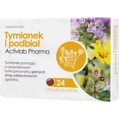 Activlab Pharma Tymian a podbeľ 24 pastiliek