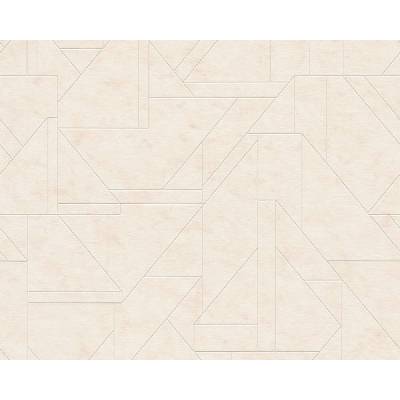 A.S.Création 4002391182 Vliesová tapeta geometrická krémová stříbrná rozměry 0,53 x 10,05 m