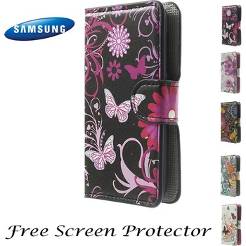 Image 1 of Samsung Galaxy Core 2 II G355H Printed Leather Калъф + Протектор
